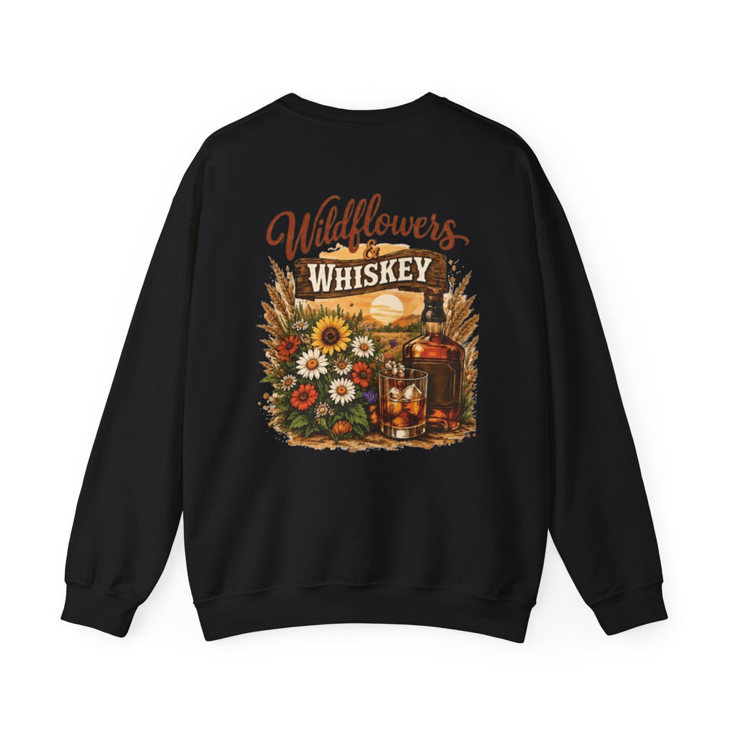Wildflowers & Whiskey Crewneck Sweatshirt