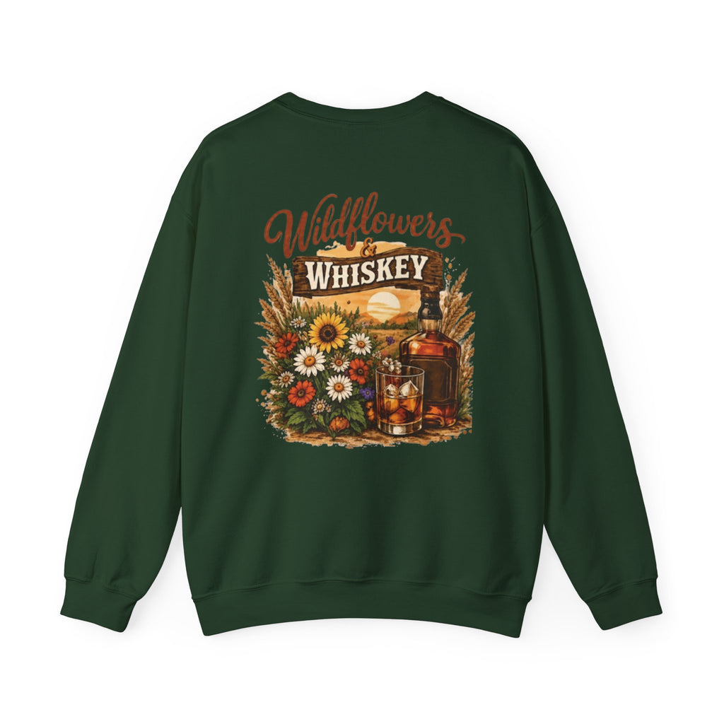 Wildflowers & Whiskey Crewneck Sweatshirt