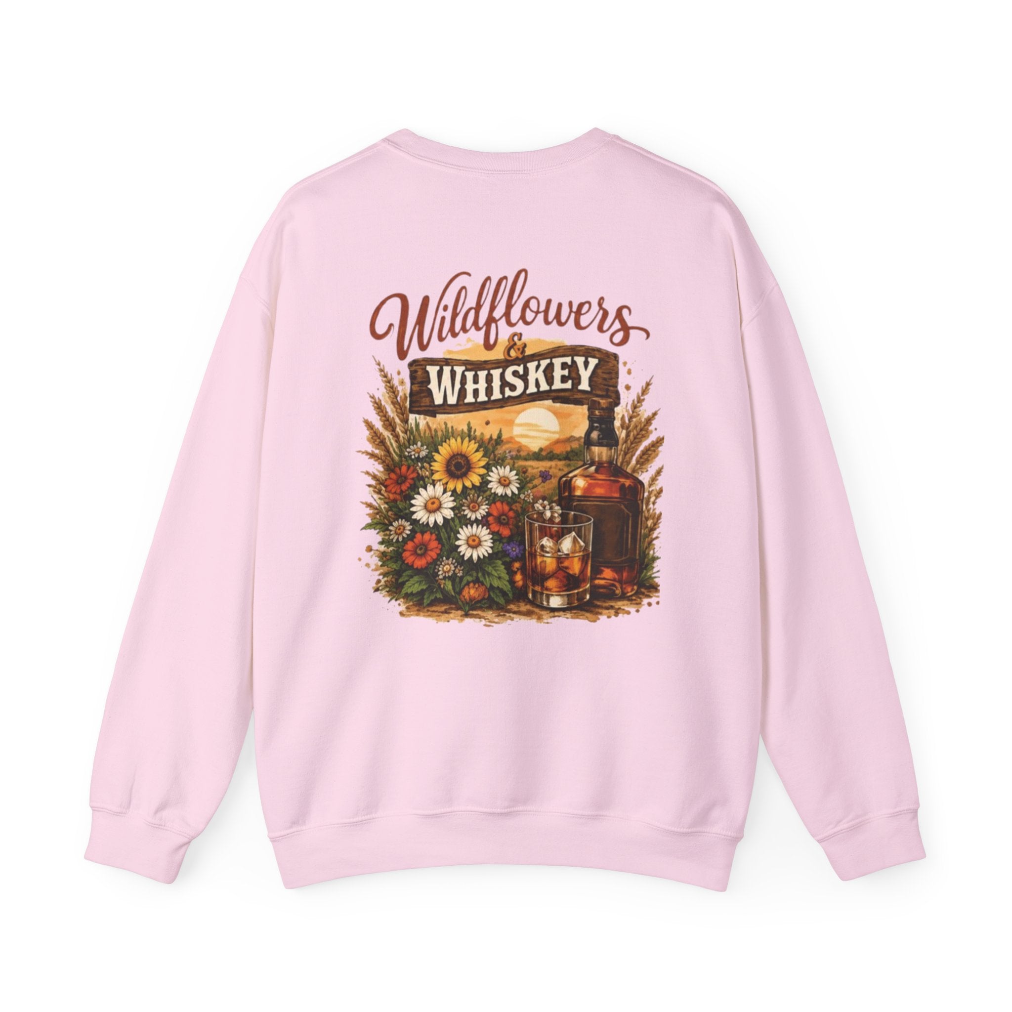 Wildflowers & Whiskey Crewneck Sweatshirt