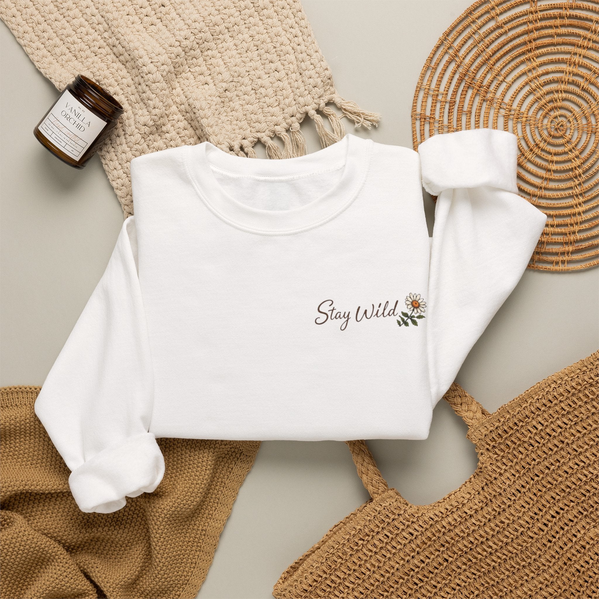 Wildflowers & Whiskey Crewneck Sweatshirt