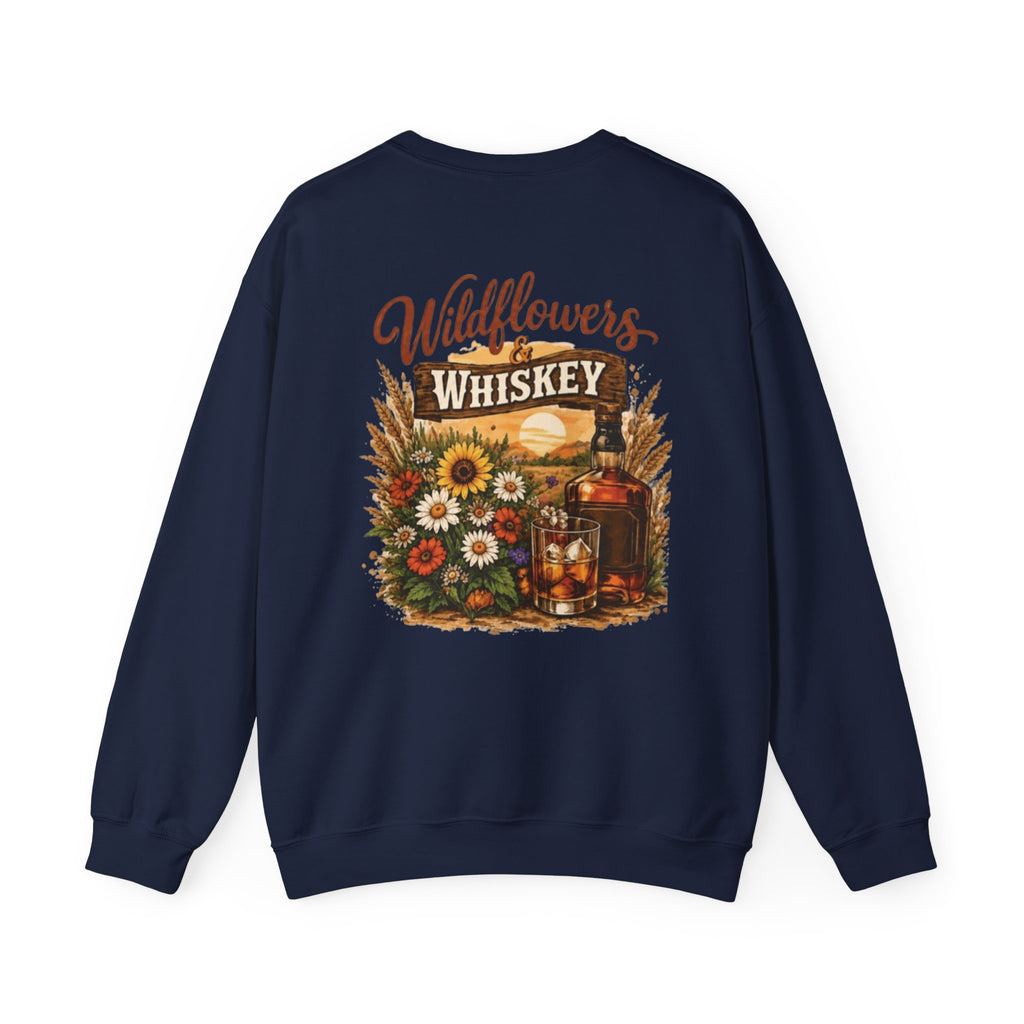 Wildflowers & Whiskey Crewneck Sweatshirt