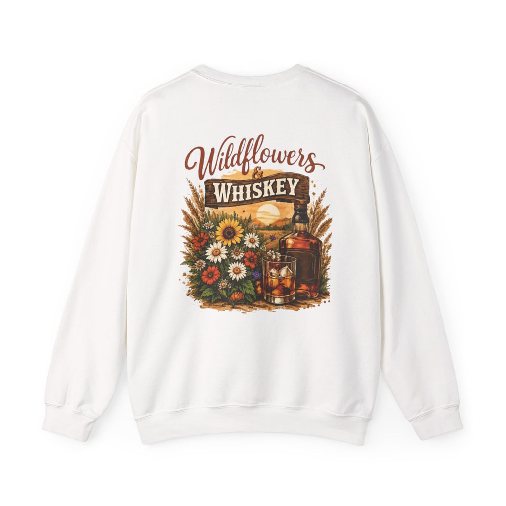 Wildflowers & Whiskey Crewneck Sweatshirt