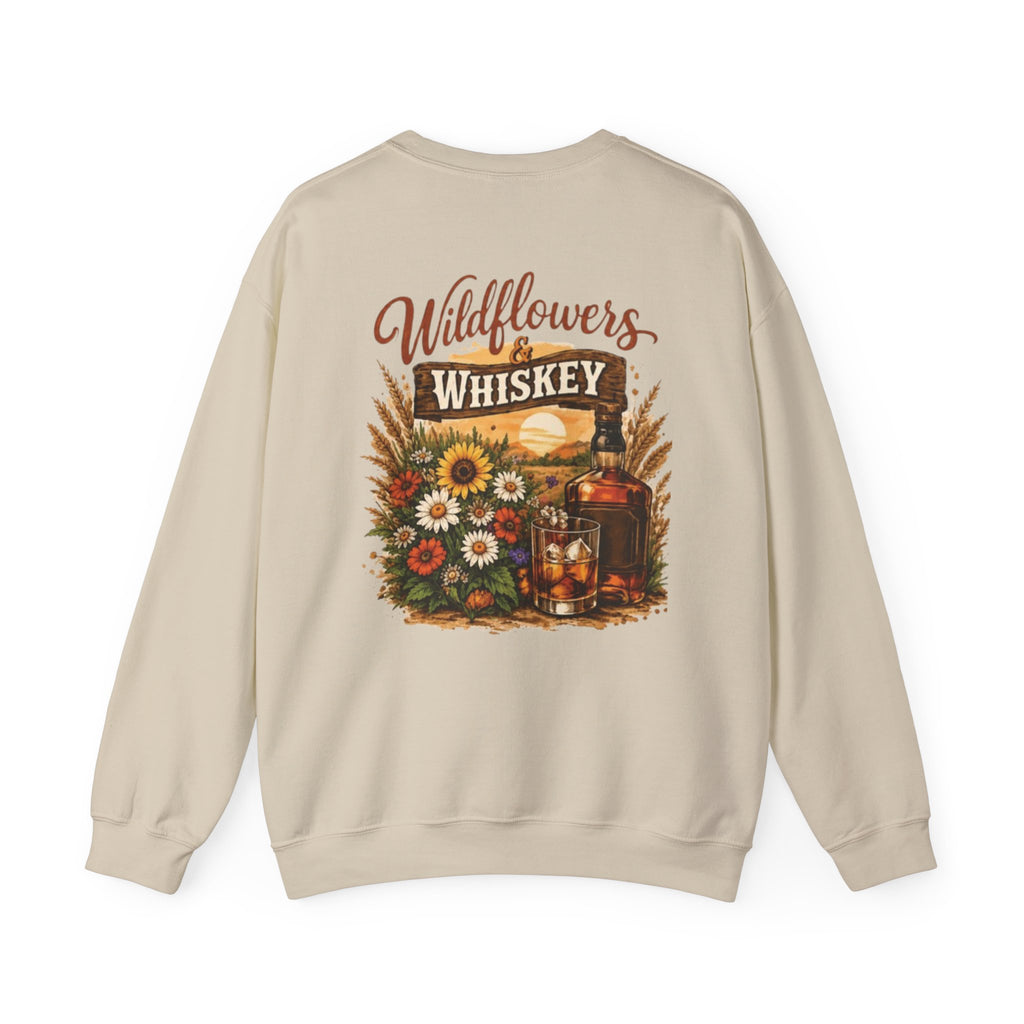 Wildflowers & Whiskey Crewneck Sweatshirt