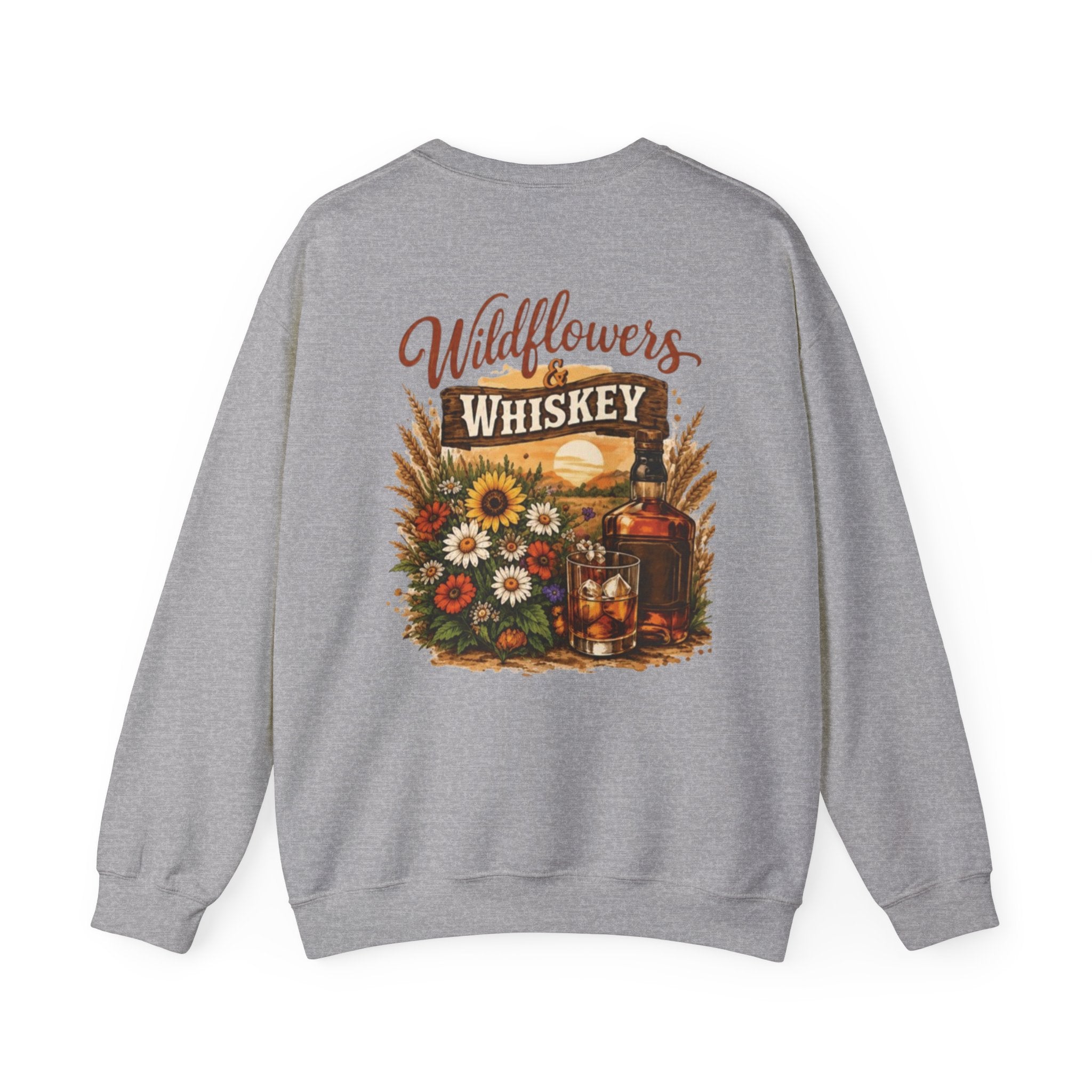 Wildflowers & Whiskey Crewneck Sweatshirt